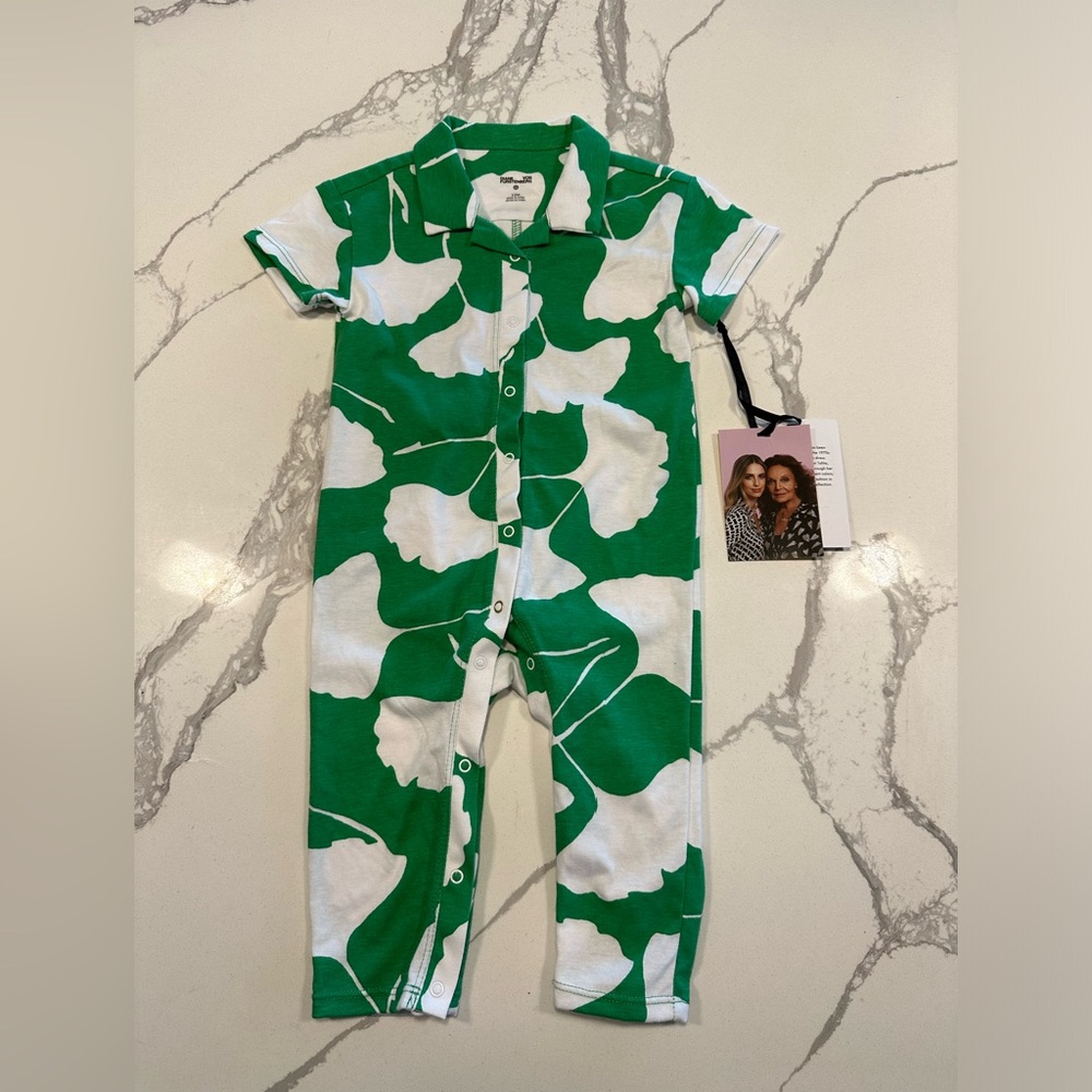 Diane Von Furstenberg for Target green Gingko Onesie
